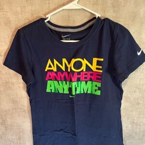 Nike Kids Navy Tee with Bold Graphic